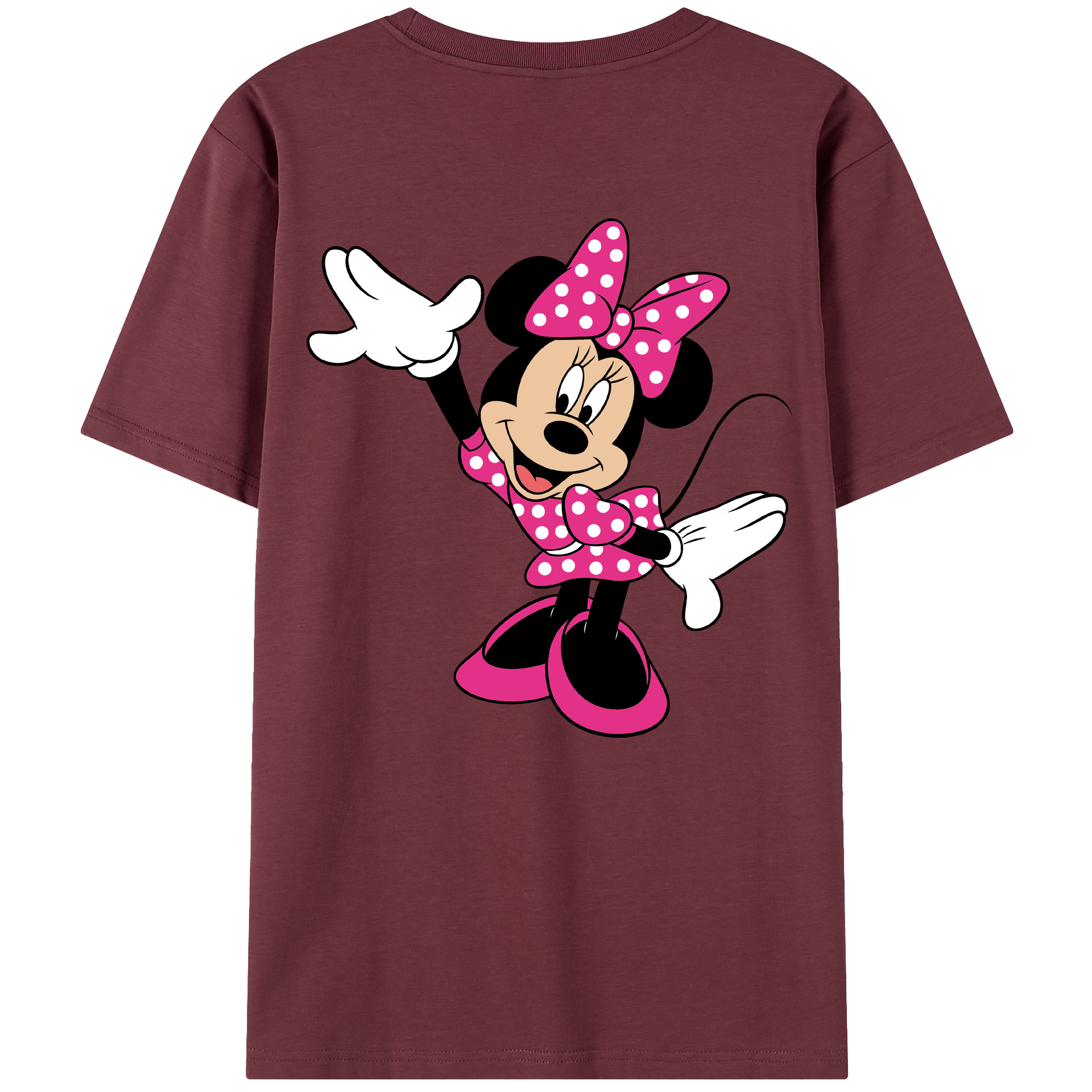 （画像用） ミッキーマウス Mickey Mouse 綿100％半袖Tシャツ（背面プリント）